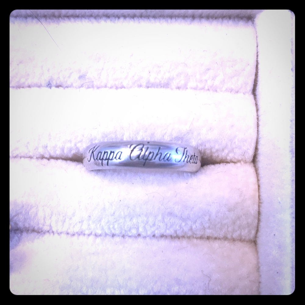 Kappa Alpha Theta Silver Ring